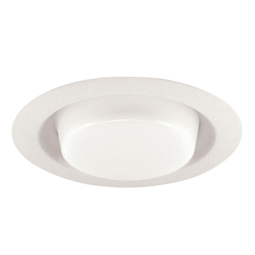 Juno 241 PW Lensed Drop Opal Trim With Reflector, 8 in OD, Incandescent Lamp, For Use With IC2, IC21, IC22, IC23, ICPL, PL613, PL618, ICPL626, TC2, TC2R, APT2 Series Housing